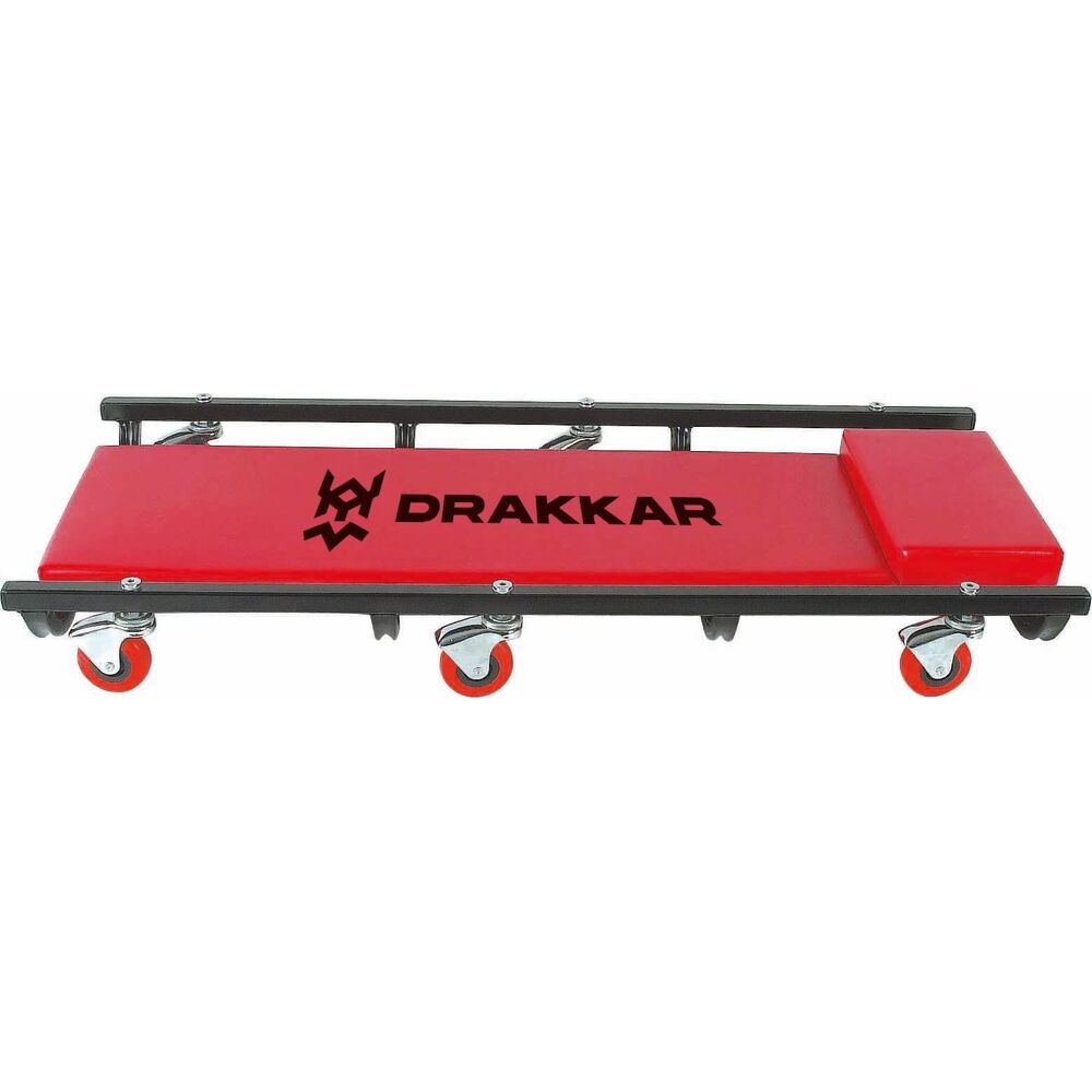 Chariot de visite 6 roues avec matelas mousse 100kg DRAKKAR - 15392