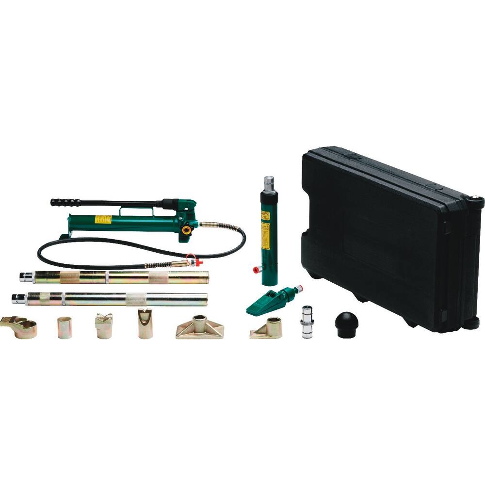 Vérin hydraulique de réparation carrosserie 10T - coffret sur roues 15 pcs COMPAC - 15489