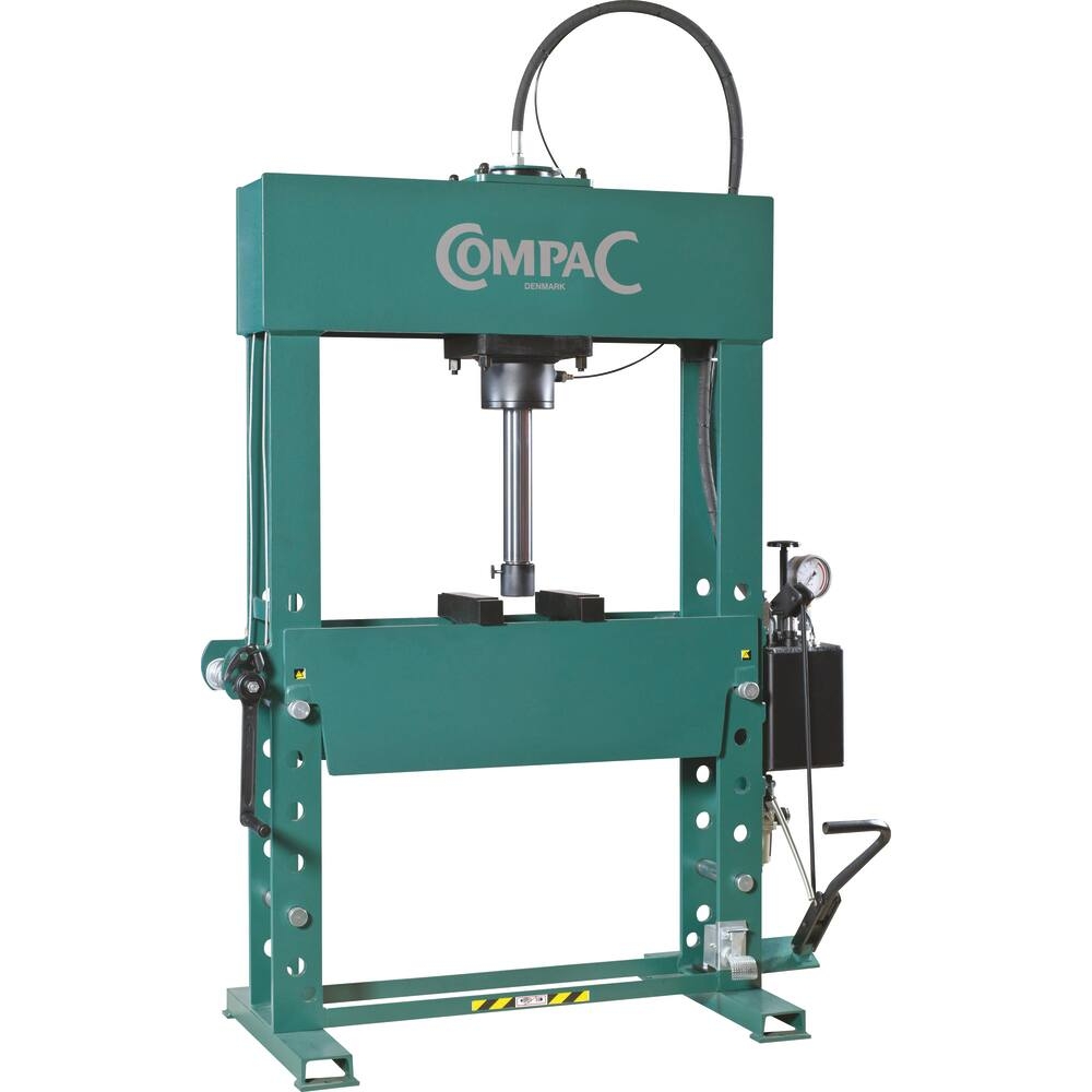 Presse d'atelier manuelle et pneumatique 50T bati soudé avec pédale COMPAC - 15491