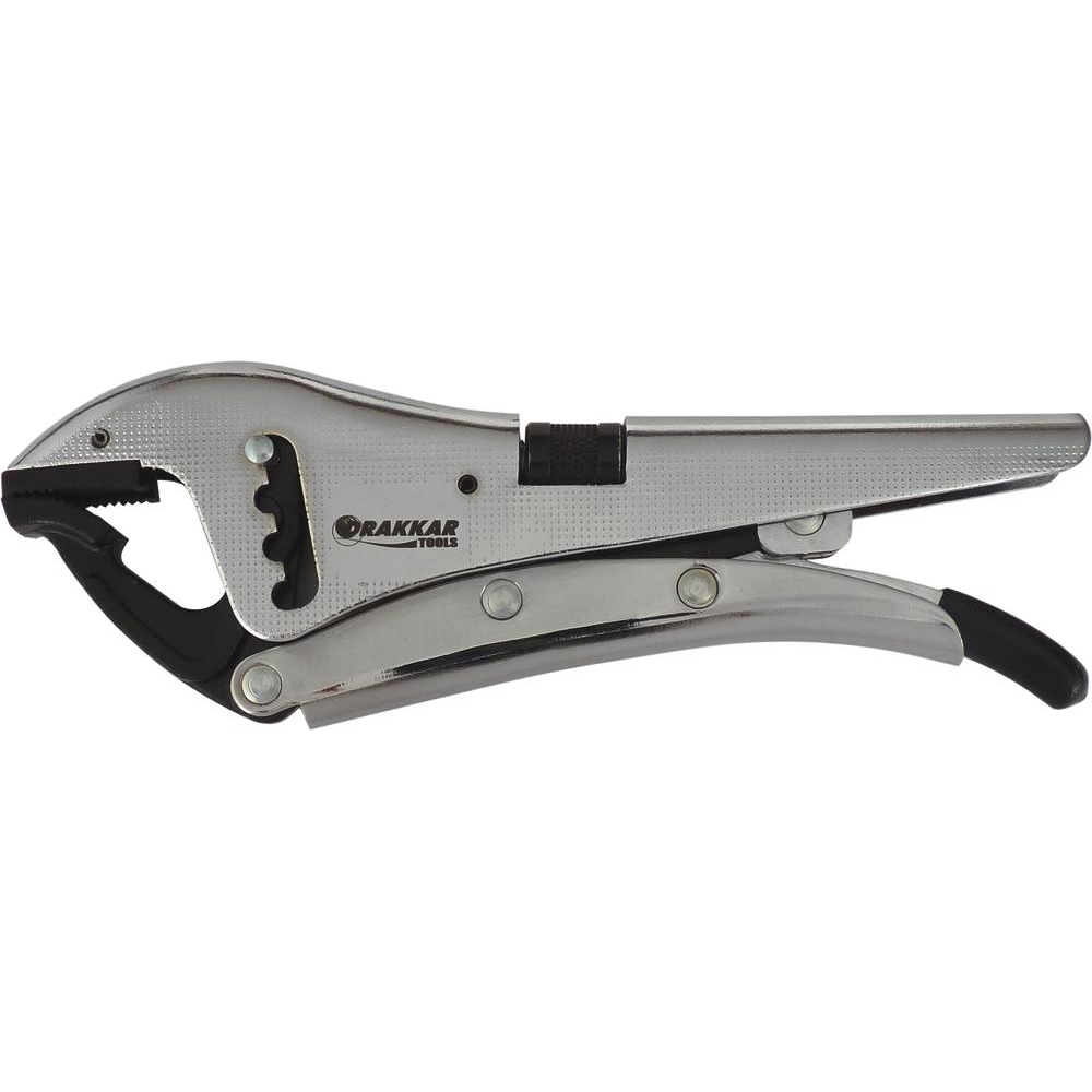 Pince étau à 4 crans 220mm réglage par molette DRAKKAR TOOLS - 15494