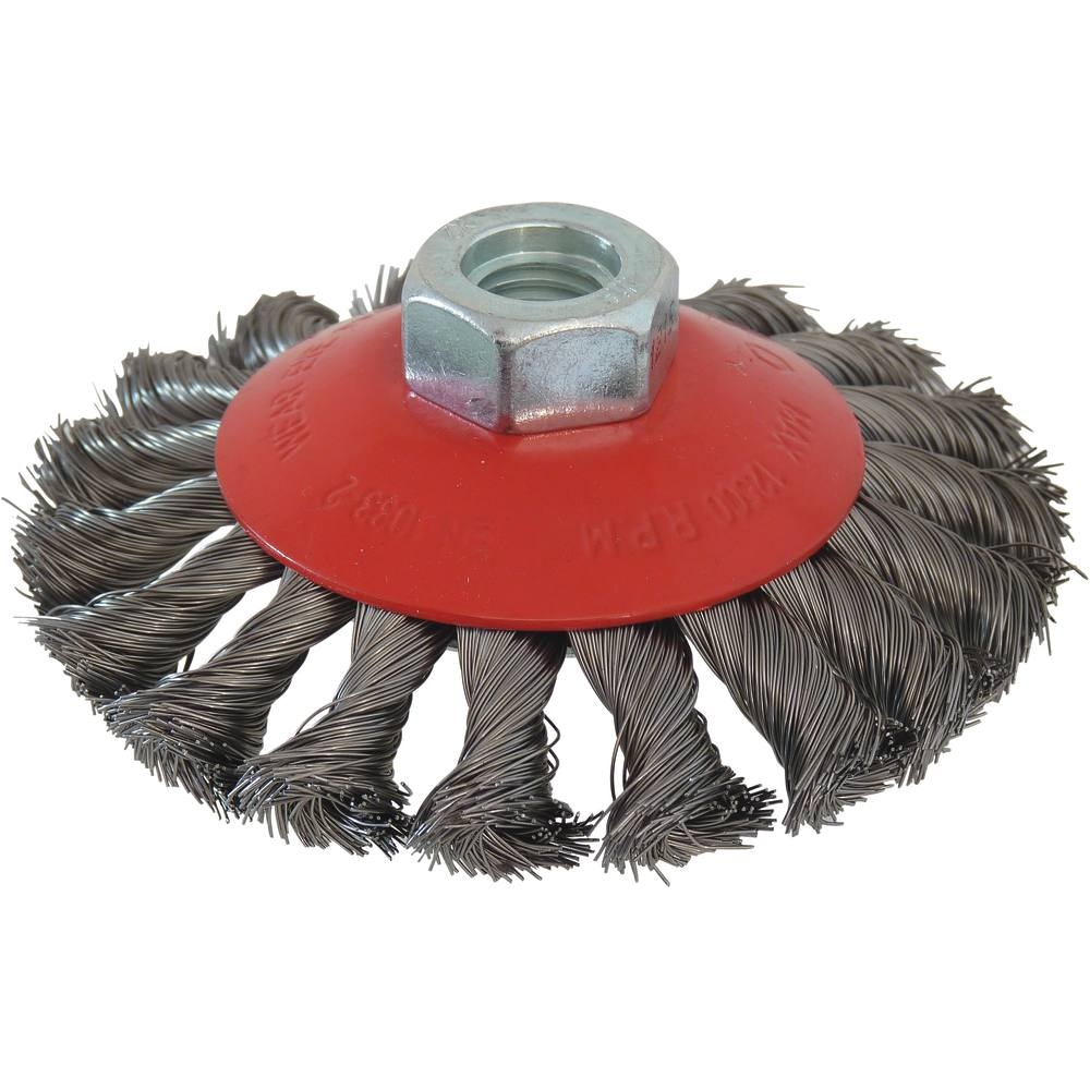 Brosse forme coupe cuvette M14 100mm mèches torsadées DRAKKAR TOOLS - 15500