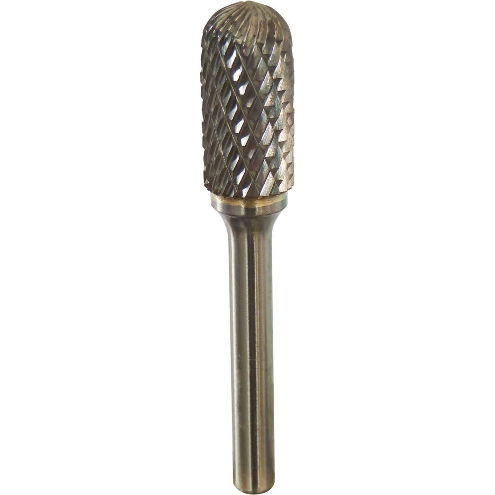 Fraise métallique cylindrique à bout arrondi sur tige 6mm DRAKKAR TOOLS - 15508