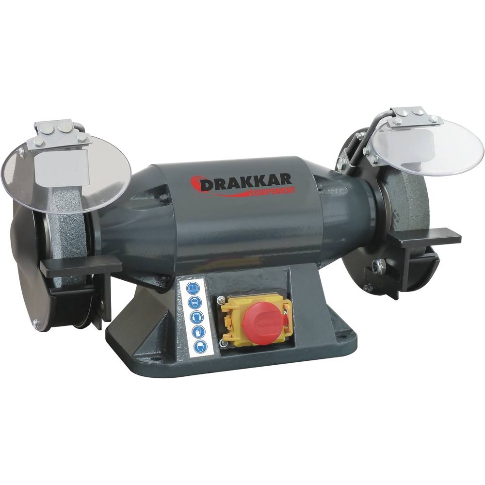 Touret à meuler 230V 520W 150mm meule/meule DRAKKAR - 15528