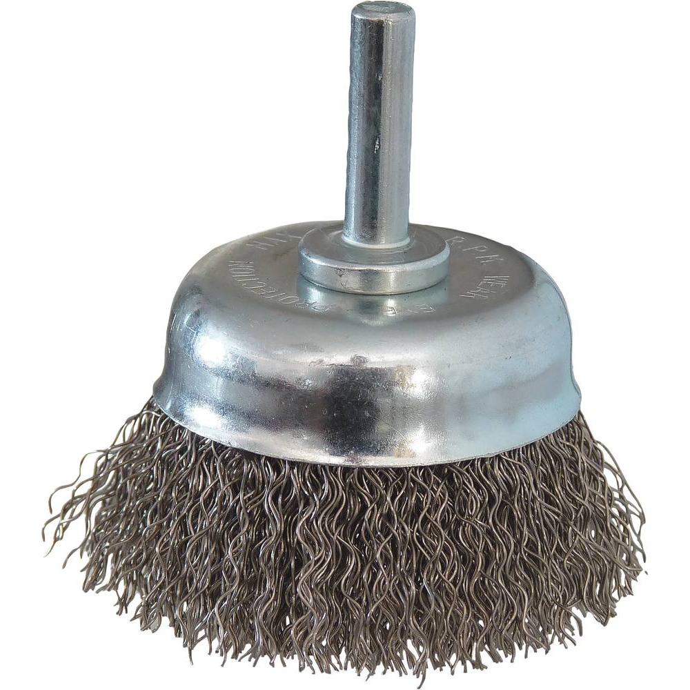 Brosse coupe sur tige 6mm fil acier inox ondulé 50mm DRAKKAR TOOLS - 15548