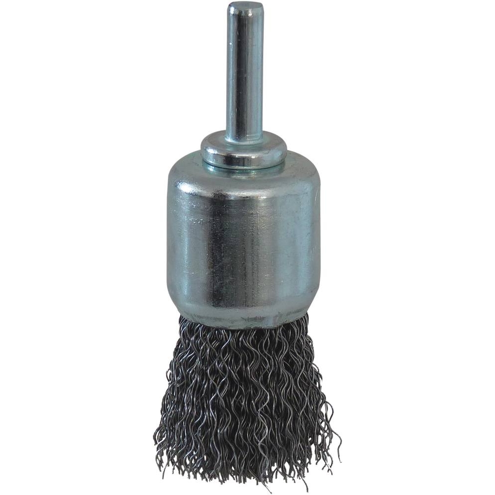 Brosse pinceau sur tige 6mm fil acier ondulé 25mm DRAKKAR TOOLS - 15551