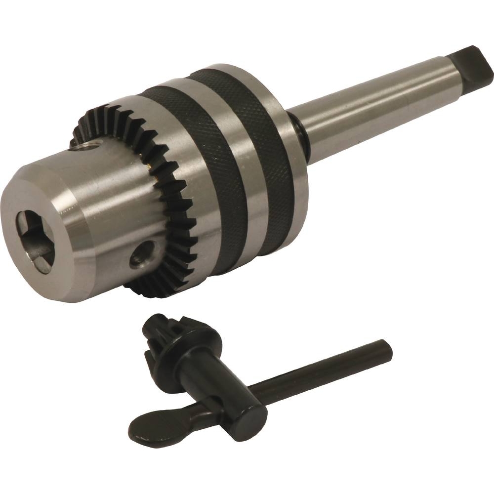 Mandrin à clé de 1-16mm avec cône morse N°2 pour perceuse sur colonne DRAKKAR - 15563
