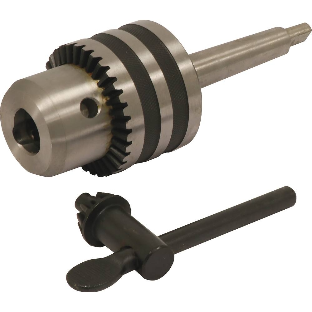 Mandrin à clé de 5-20mm avec cône morse N°2 pour perceuse sur colonne DRAKKAR - 15565