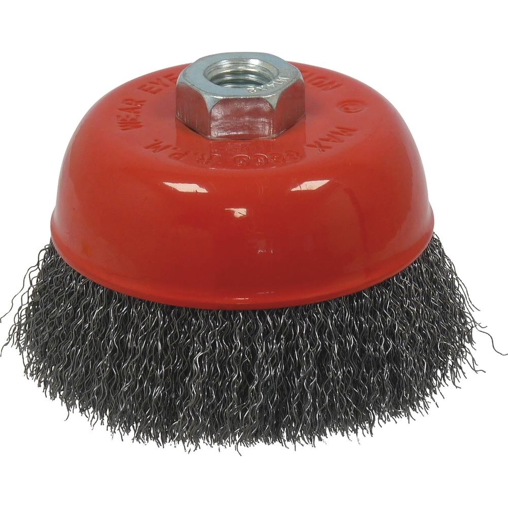 Brosse forme coupe conique M14 100mm mèches ondulées DRAKKAR TOOLS - 15588