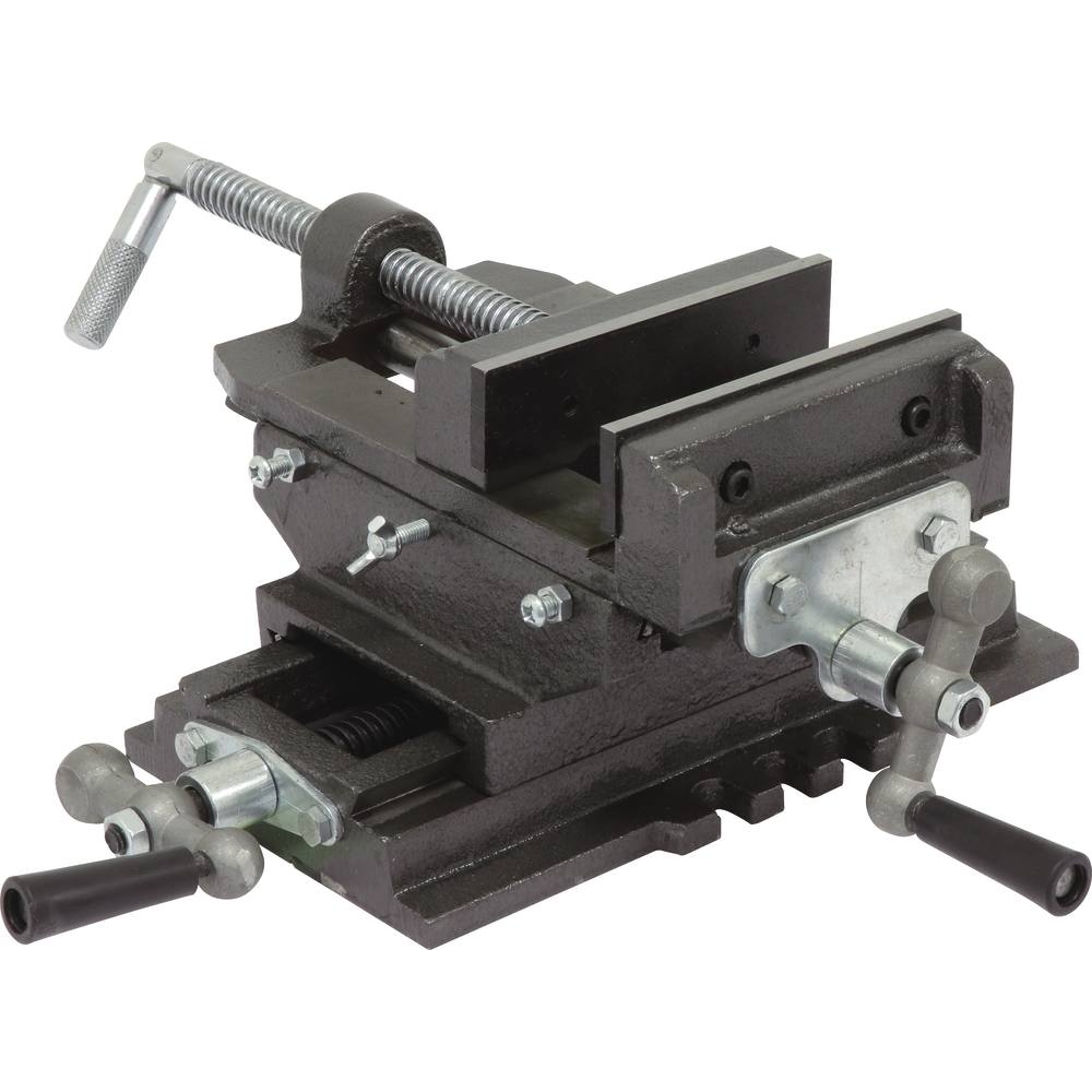 Etau 150mm à double translation base fixe pour perceuse sur colonne DRAKKAR - 15635