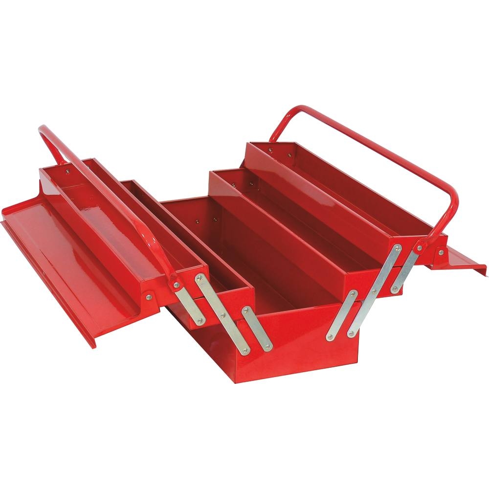 Caisse à outils métallique 5 compartiments 550x200x209mm DRAKKAR - 15718
