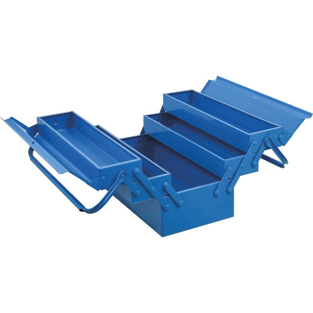 Caisse à outils métallique 5 compartiments 430x200x205mm STILKER - 15731