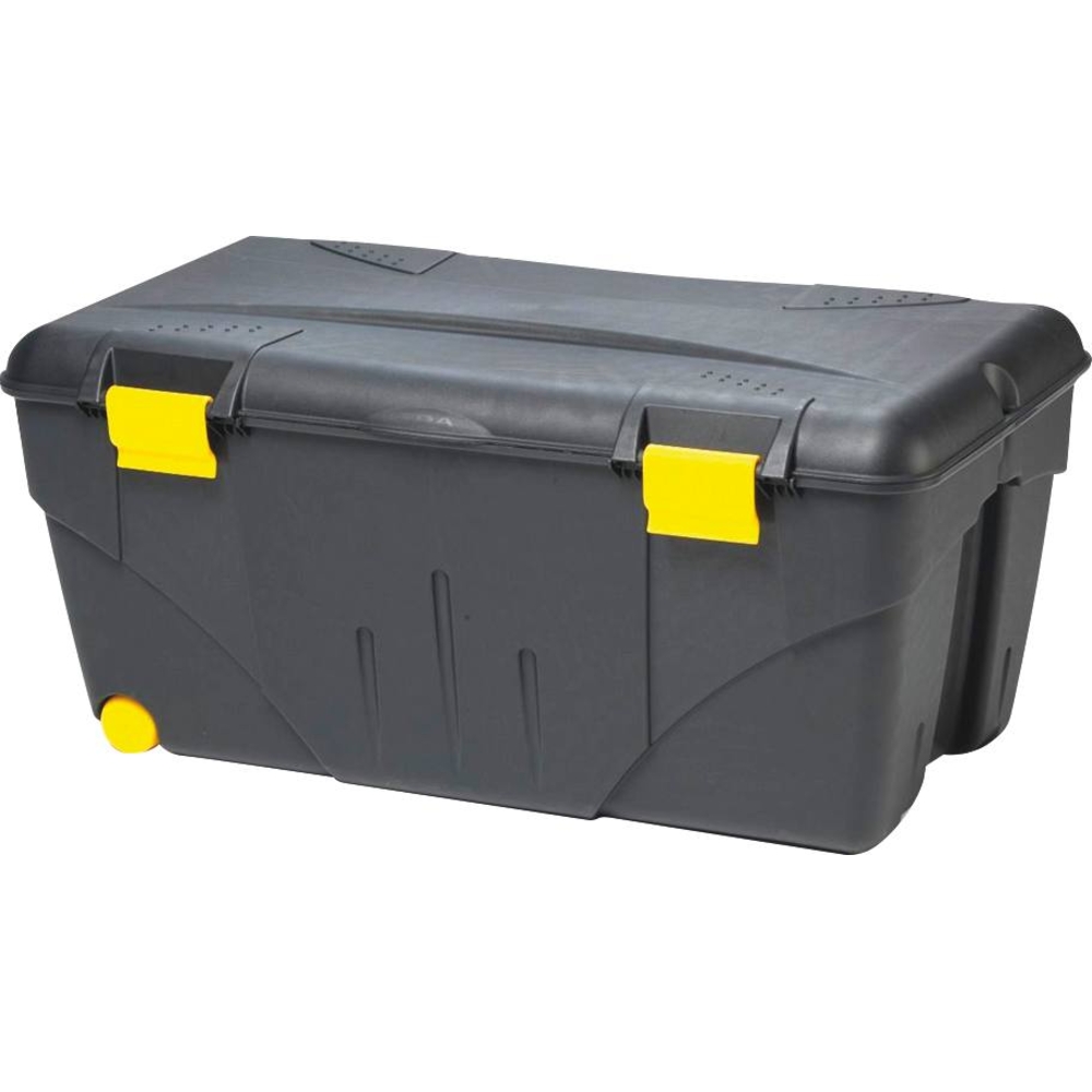 Malle/coffre sur roulette avec couvercle 110L 858x487x396mm EDA - 15735