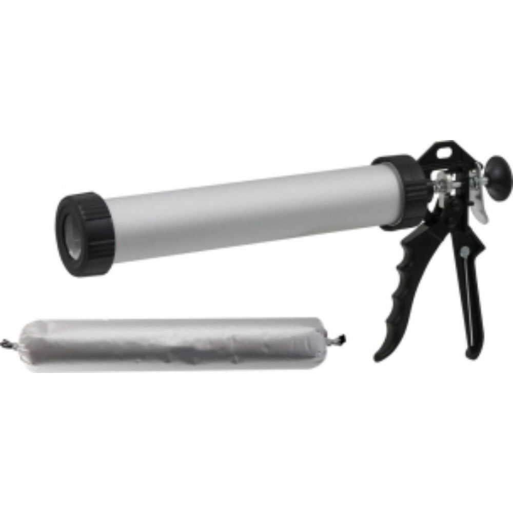 PISTOLET MASTIC MANUEL POUR CARTOUCHE 310ML + POCHE 400ML - TUBE ALU - DRAKKAR EQUIPEMENT - 15741