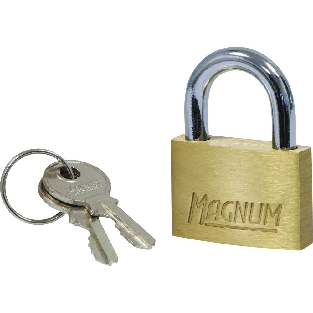 Cadenas corps laiton 40mm anse acier 2 clés - - 15771