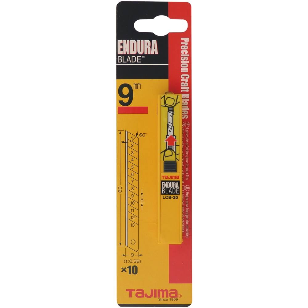 Lame sécable de 9mm - distributeur de 10 pcs TAJIMA - 15829
