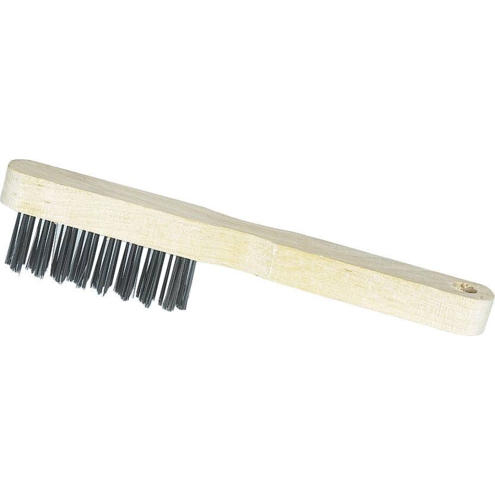 Brosse métallique à bougie fil acier 3 rangs 20x200mm - 15883