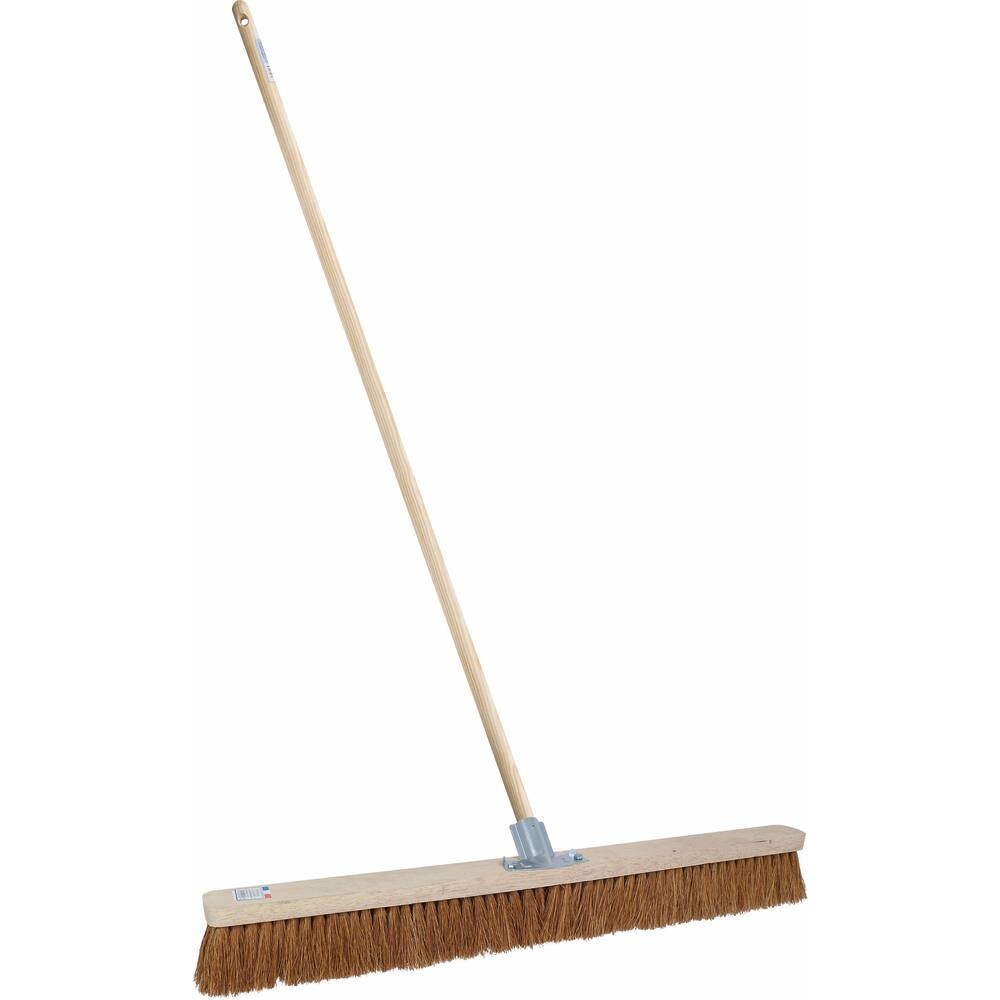 Balai coco d'atelier 800x60mm avec manche bois - 15936