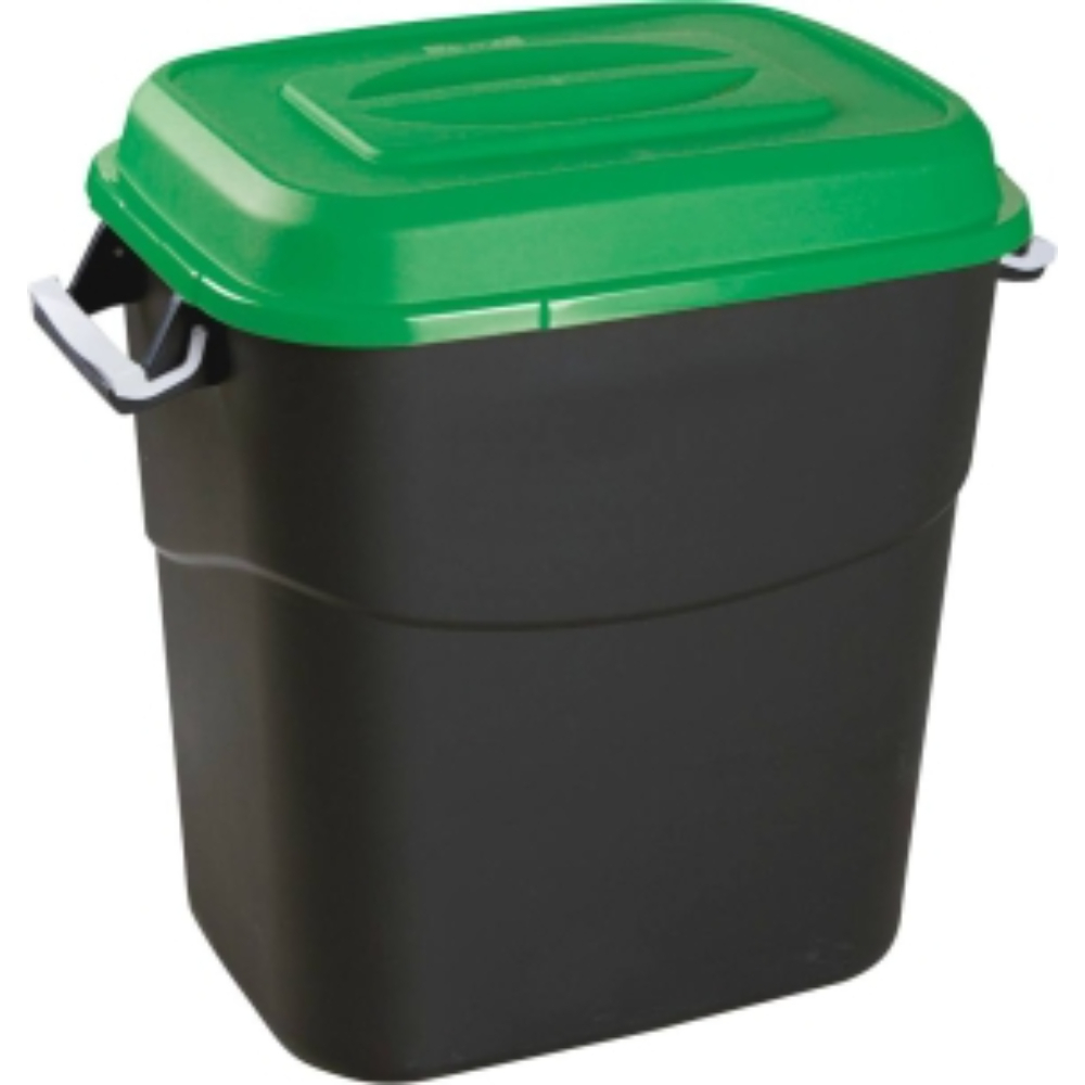 POUBELLE 75L AVEC COUVERCLE VERT - TAYG - 15942