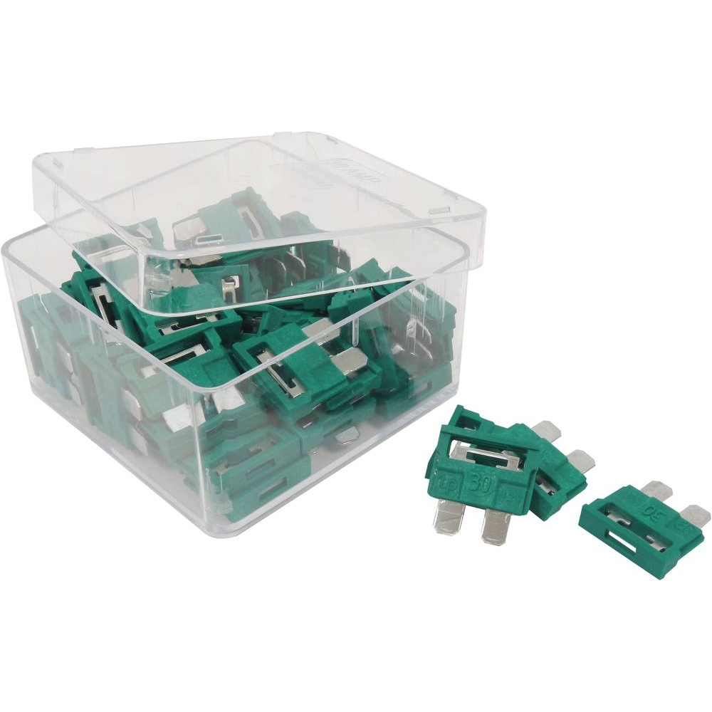 Fusible enfichable 30A vert - lot de 50 pcs SODELEC - 16047
