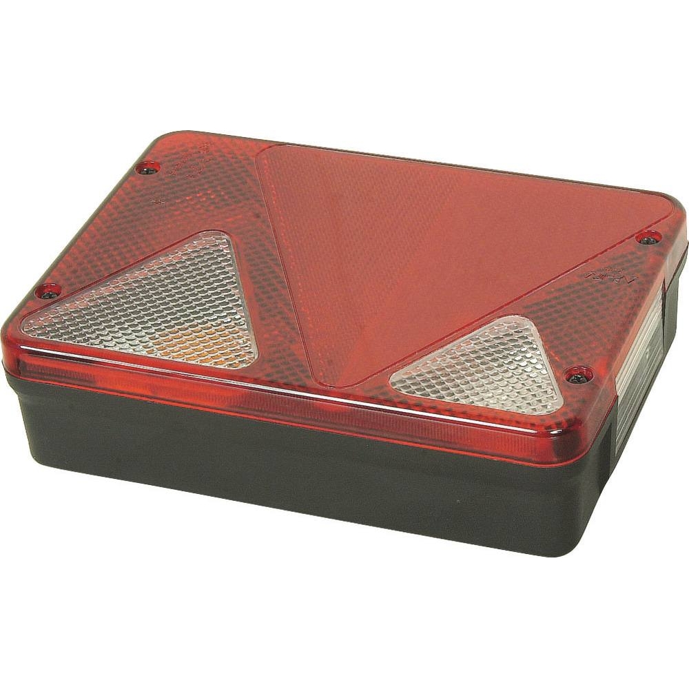 Feu arrière rectangle droit 12V 6 fonctions 188x135mm AJ.BA - 16049