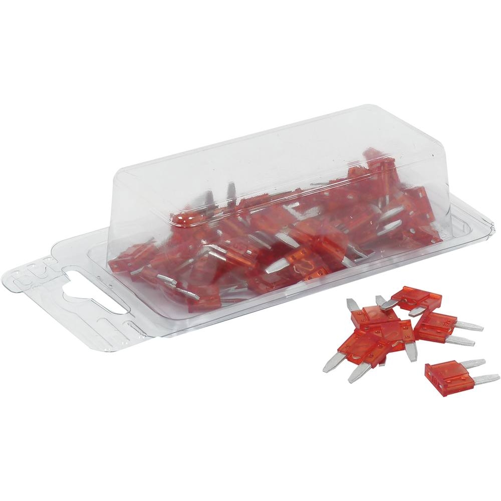Fusible mini enfichable 10A rouge - lot de 50 pcs SODELEC - 16073