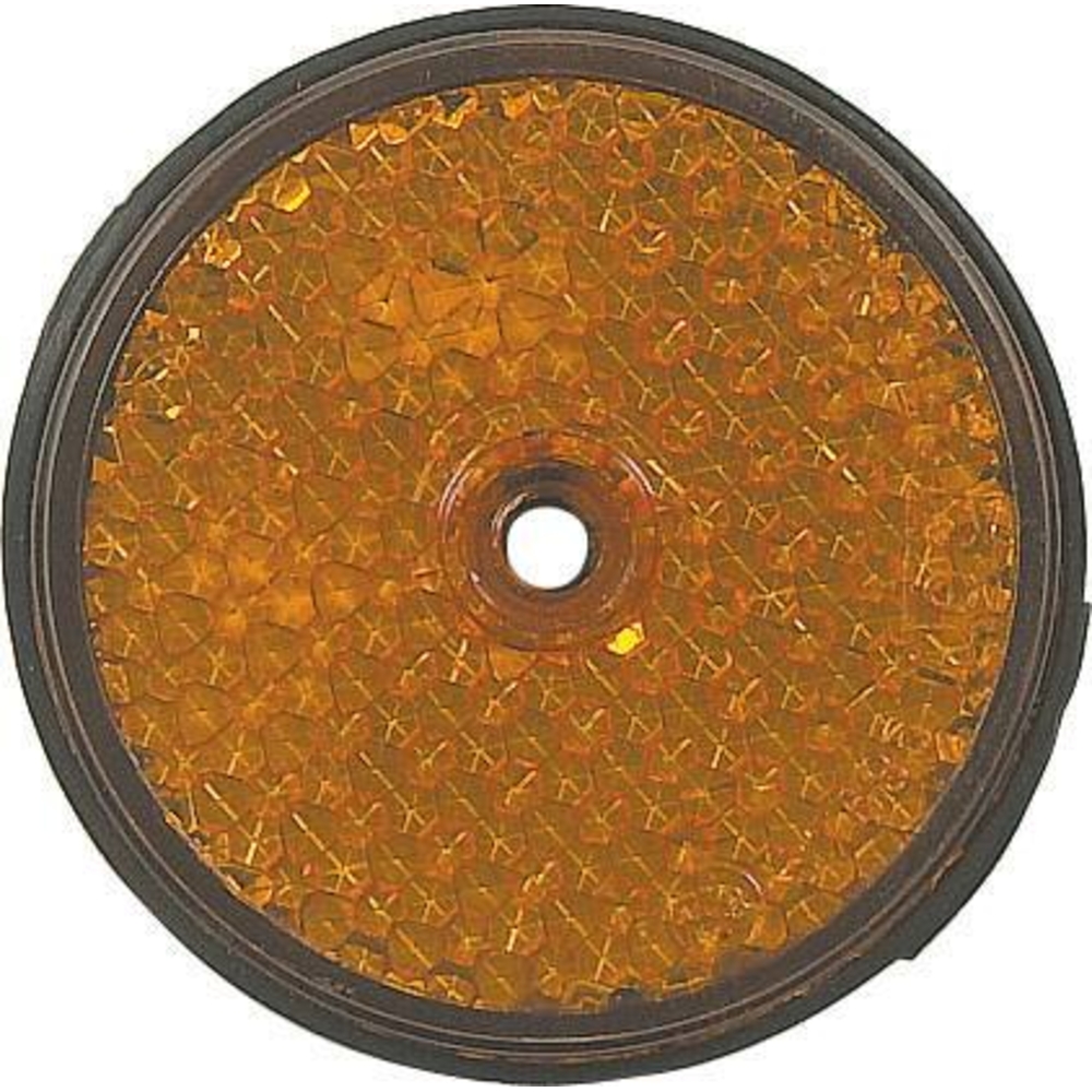 Catadioptre rond 60mm orange à  fixer AJ.BA - 16082