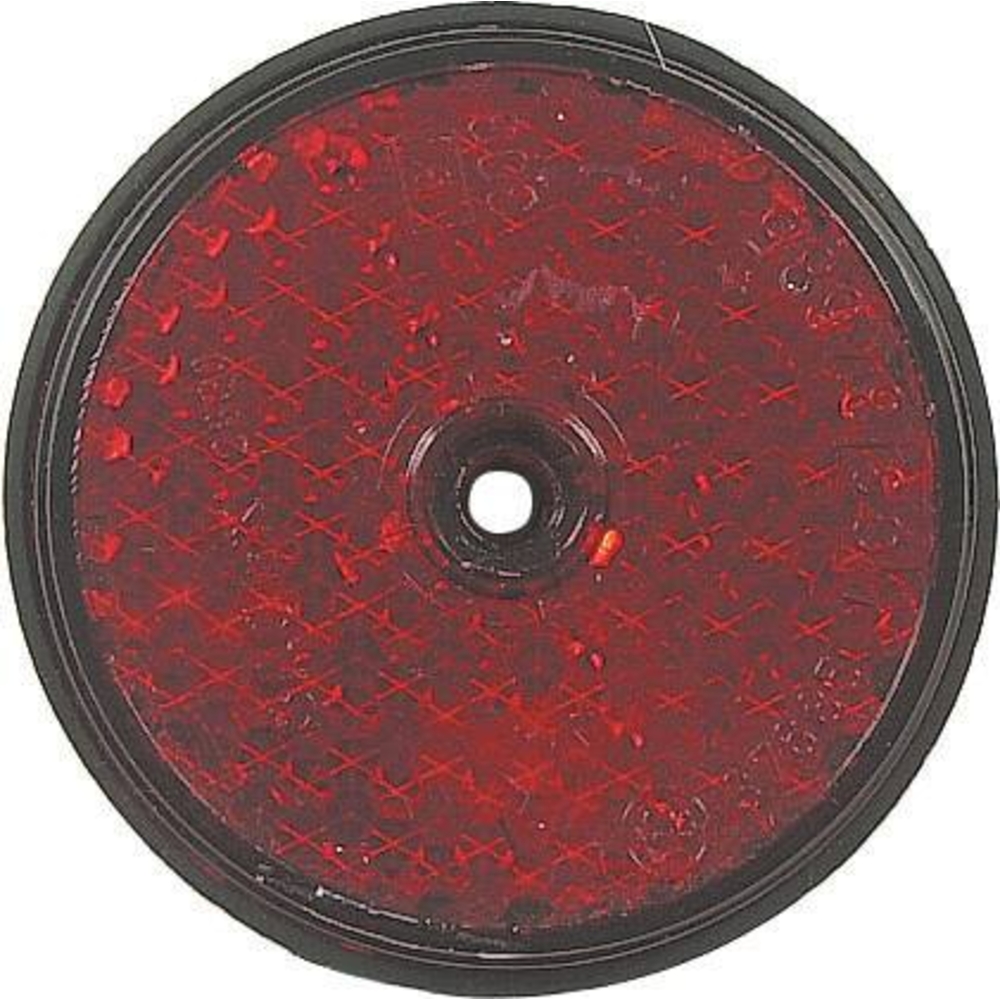 Catadioptre rond 60mm rouge à  fixer AJ.BA - 16086