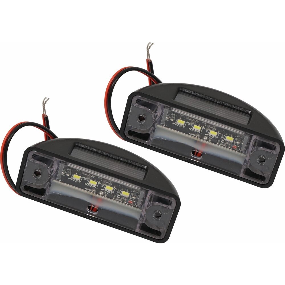 Feu éclaireur de plaque LED 12/24V entraxe 54,5mm- de 2 pcs SODIFLASH - 16099