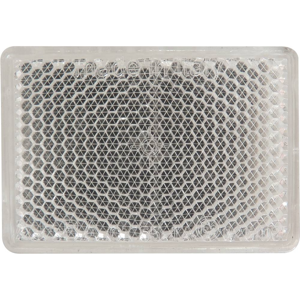 Catadioptre rectangle 56x39mm adhésif blanc AJ.BA - 16154