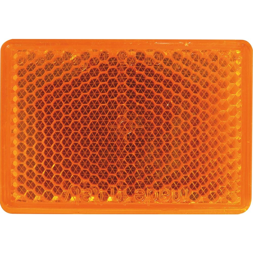 Catadioptre rectangle 56x39mm adhésif orange AJ.BA - 16155