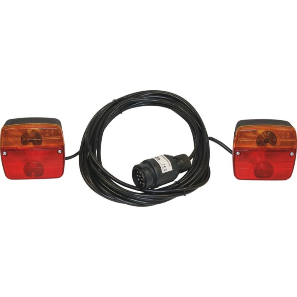 Kit de signalisation arrière 12v 7,5m magnétique avec fiche 13 plots SODIFLASH - 16163