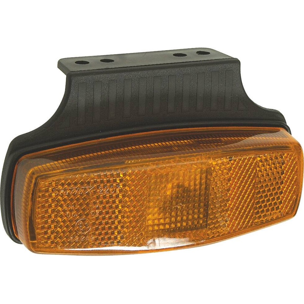Feu de position orange sur languette coudée 12/24V - 16175