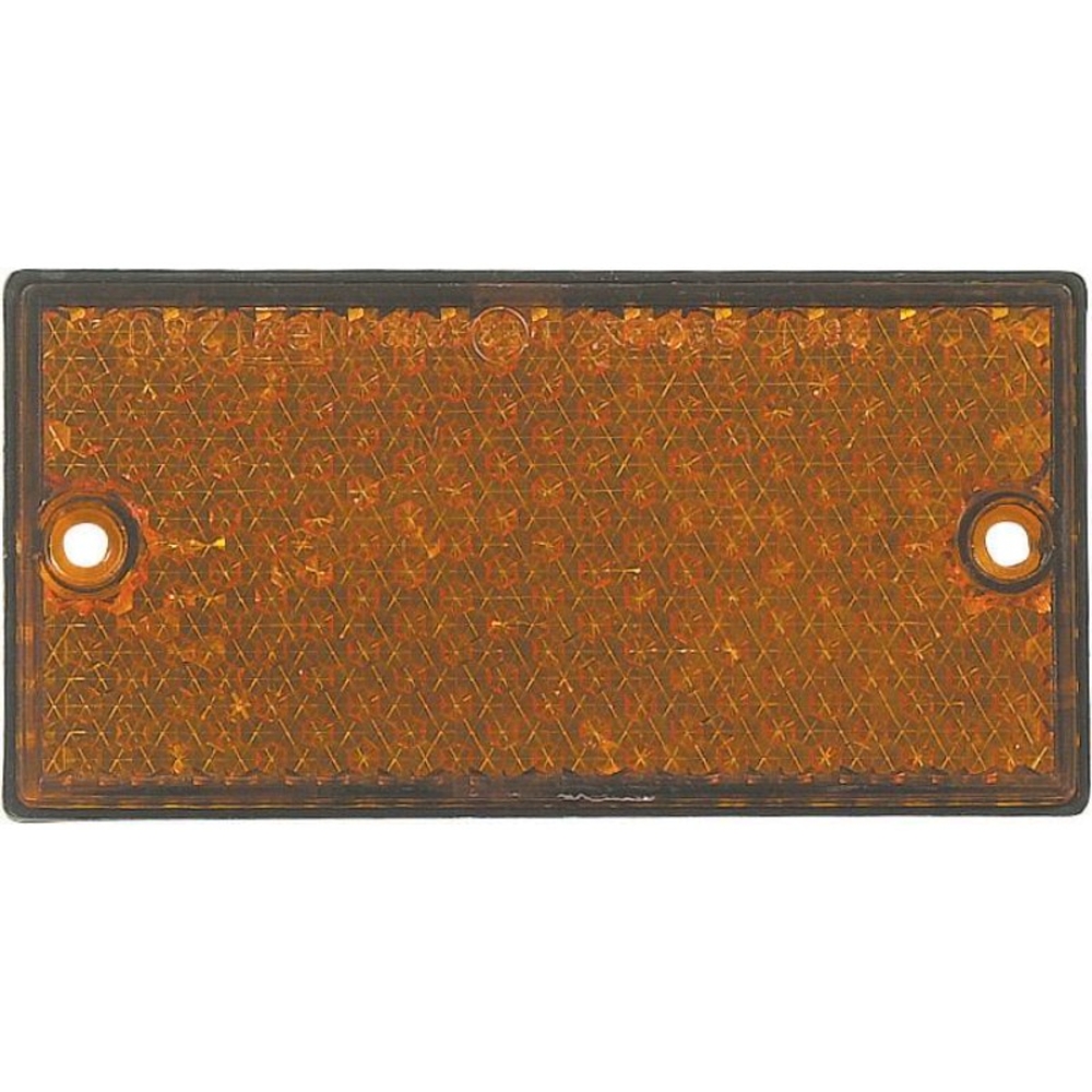 Catadioptre 2 trous 105x44mm orange AJ.BA - 16208