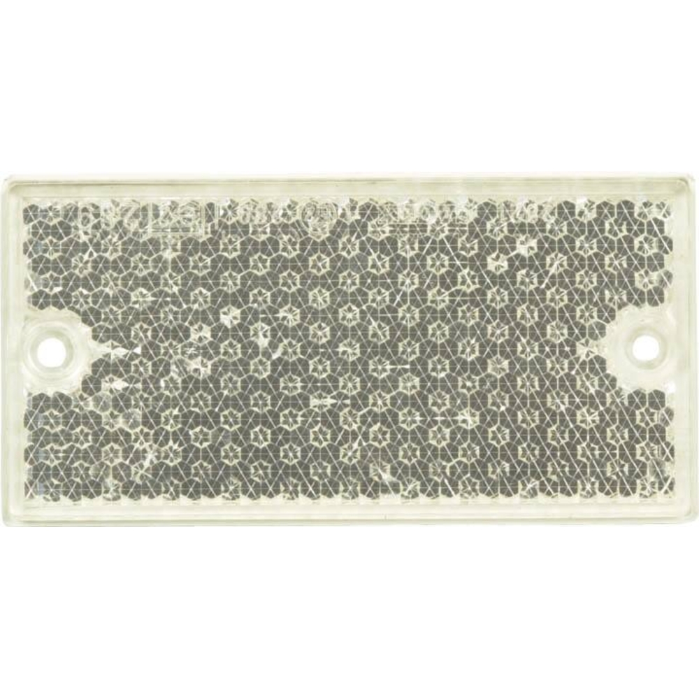 Catadioptre rectangle 106x50mm blanc à fixer AJ.BA - 16210