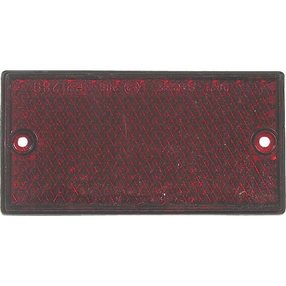 Catadioptre rectangle 106x50mm rouge à fixer AJ.BA - 16212