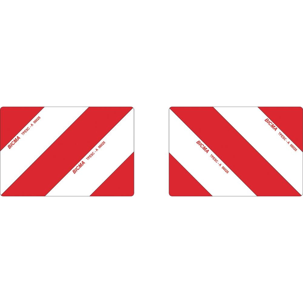 Plaque alu réfléchissante simple face 423x282mm - lot de 2 pcs - 16278