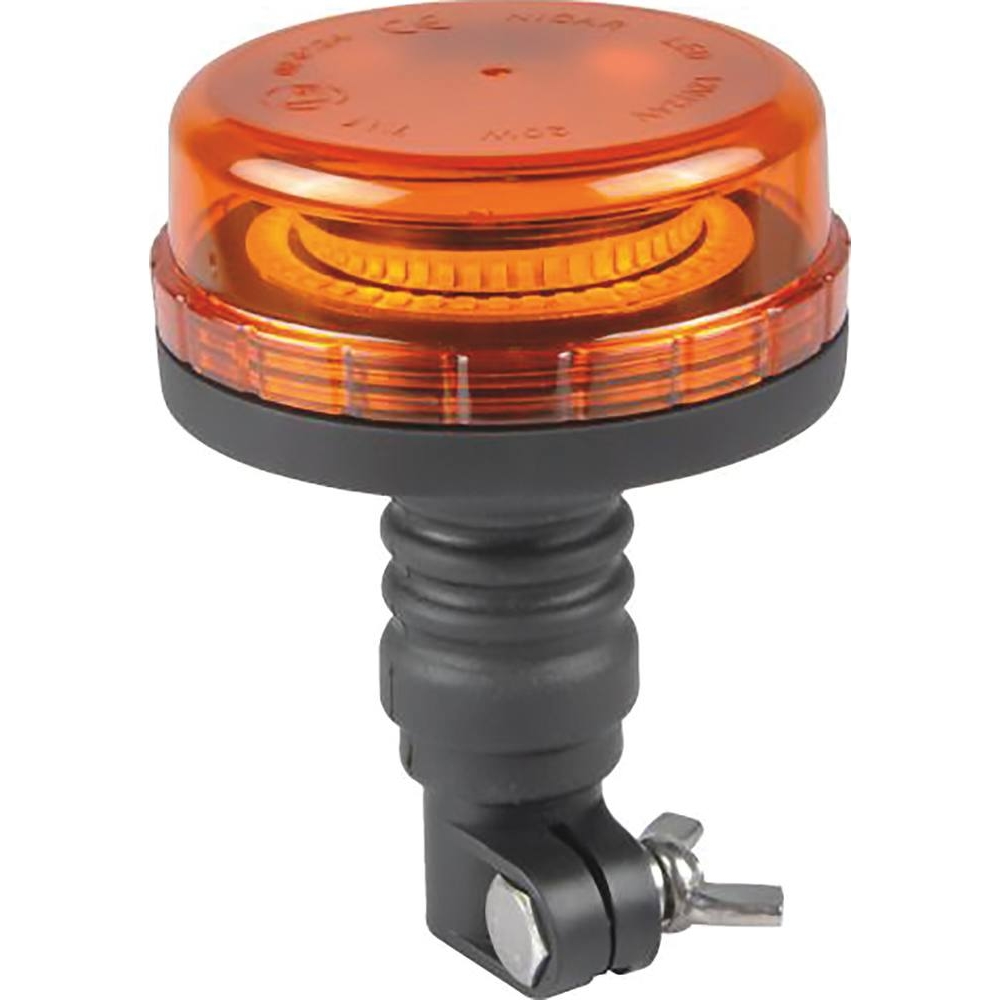 Gyrophare LED extra plat 12/24V double flash sur tige flexible SODIFLASH - 16311