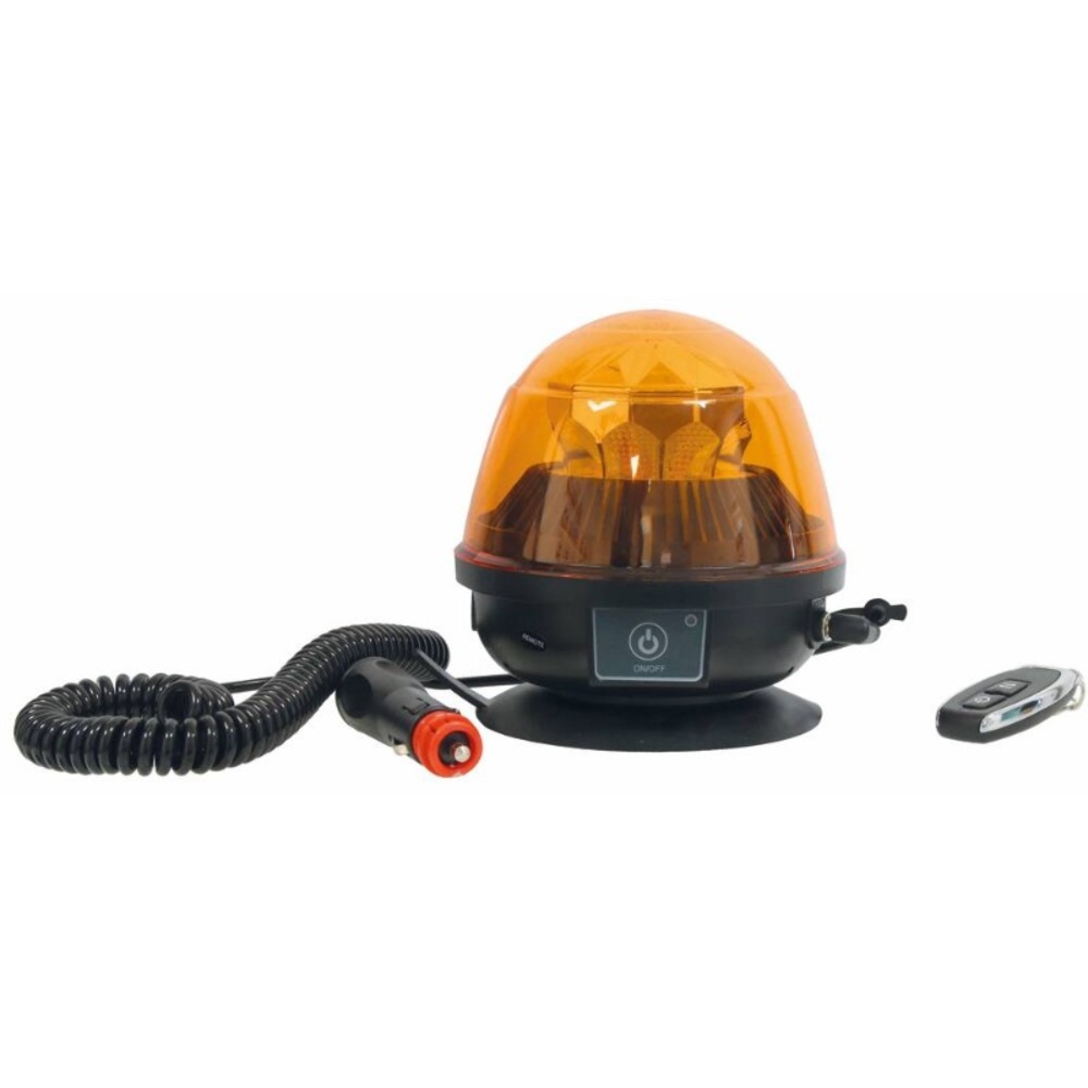 Gyrophare LED sur batterie 7,4V 2600mAh base magnétique avec télécommande SODIFLASH - 16376