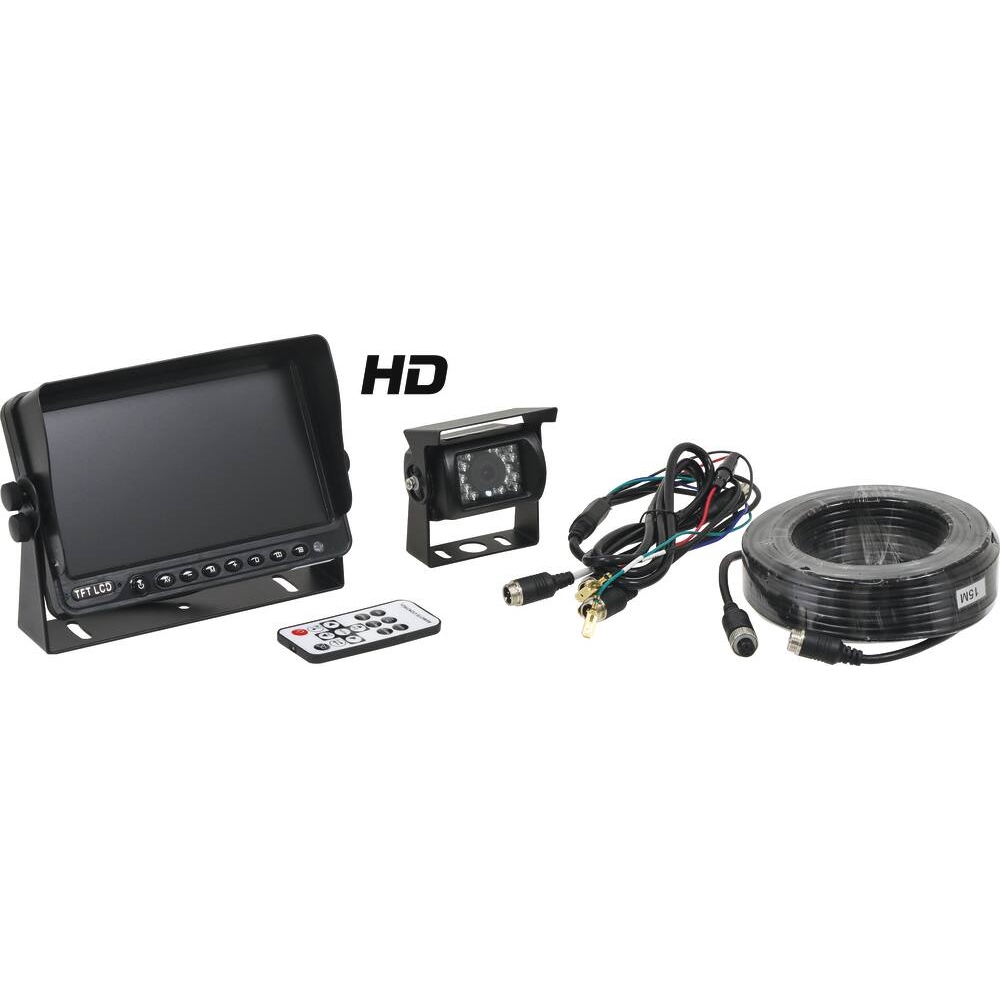 Kit caméra de recul 12/24V - écran couleur 7