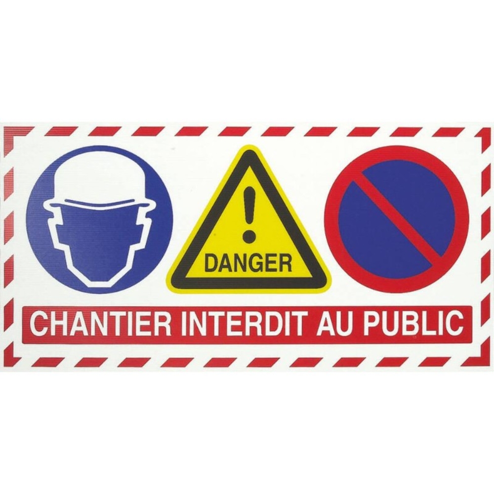 Panneau de signalisation 4 en 1 - 16555