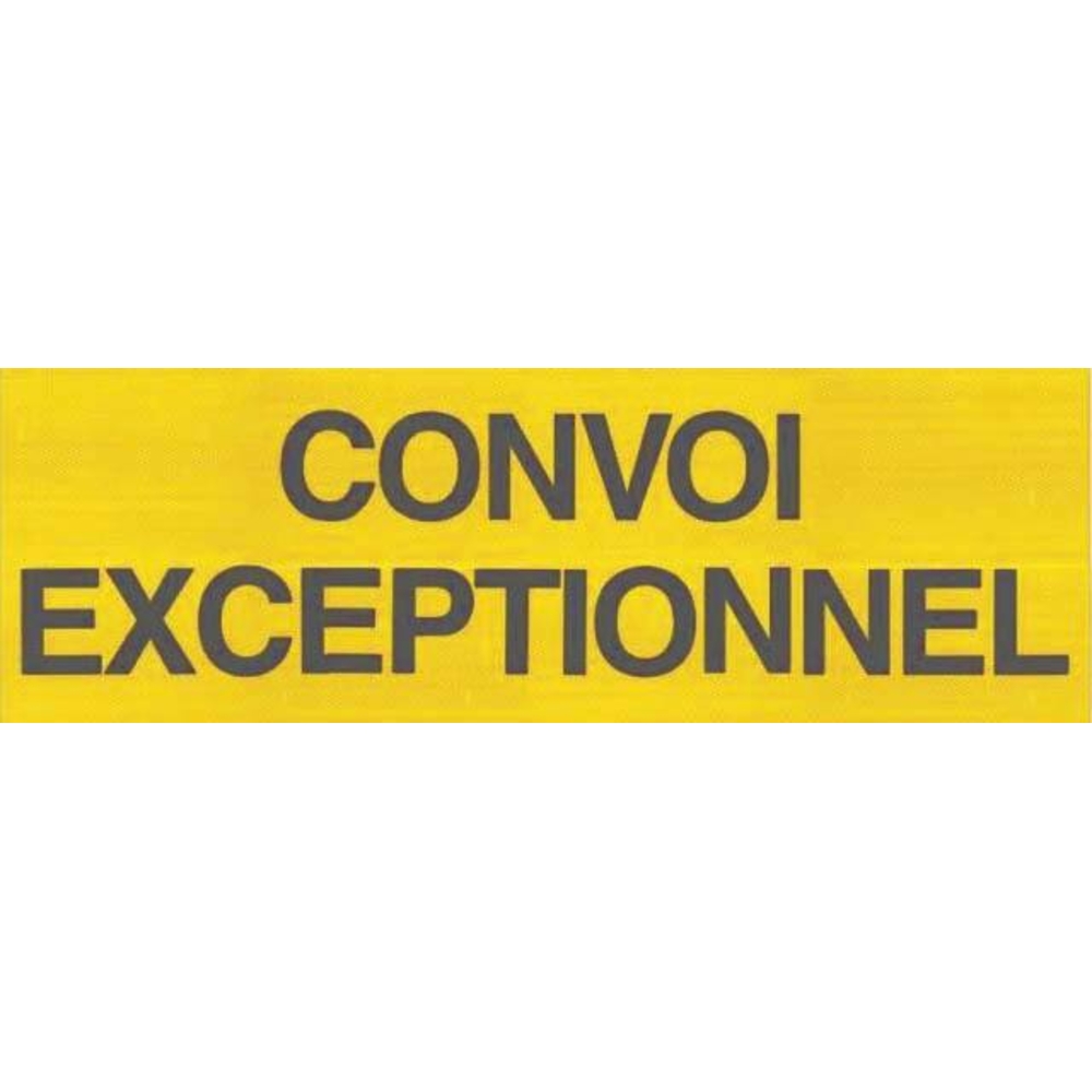 Panneau convoi exceptionnel rigide 1200x400mm - 16587