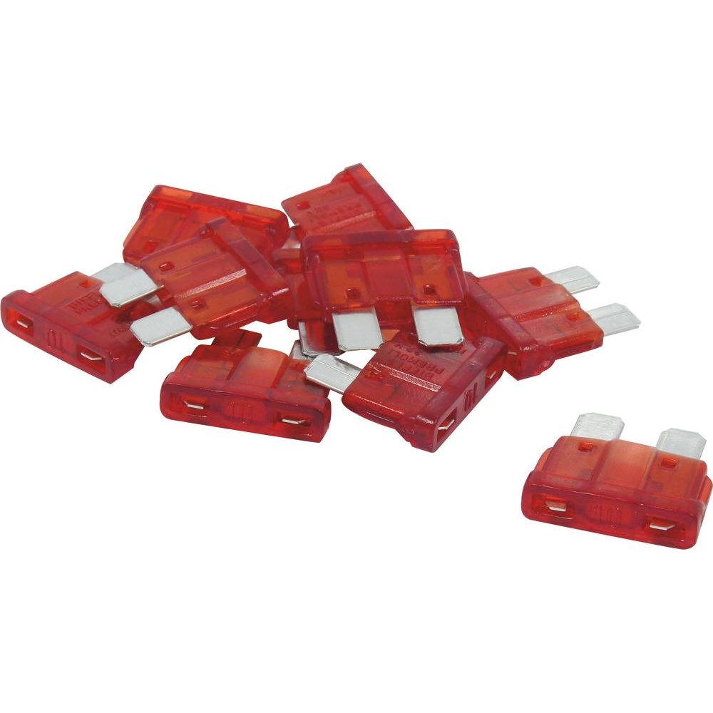 Fusible enfichable 10A rouge - de 10 pcs SODELEC - 16596