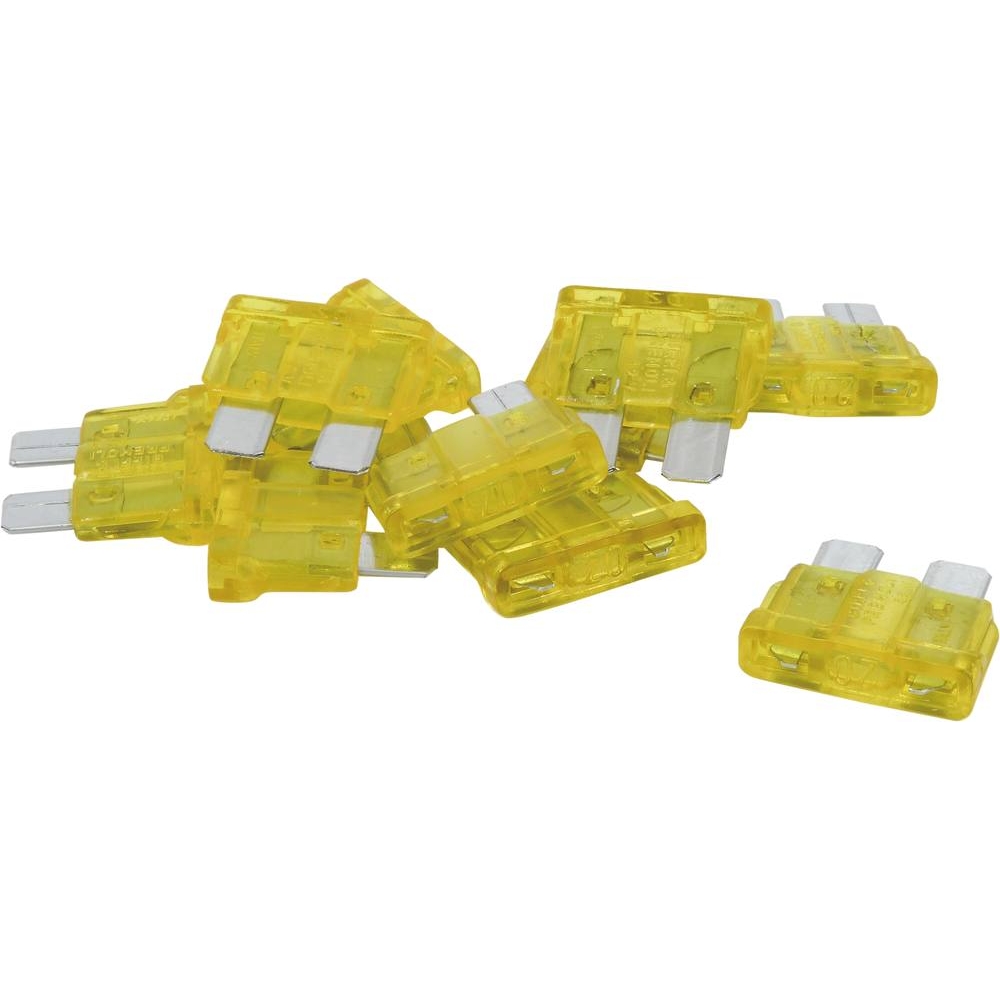 Fusible enfichable 20A jaune - de 10 pcs SODELEC - 16598
