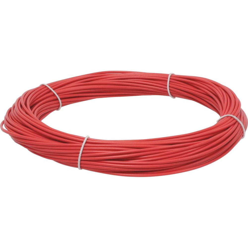Fils de câblage souple 0,75mm² rouge - 25m - 16698