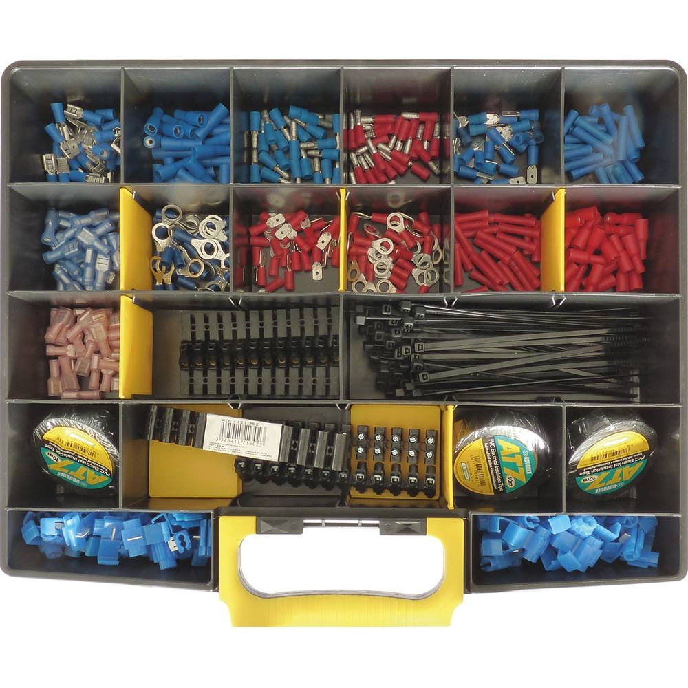 Cosse isolée type électricité automobile - coffret de 485 pcs SODELEC - 16798