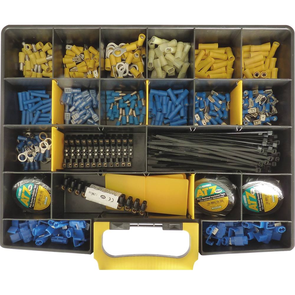 Cosse isolée type électricité agricole - coffret de 485 pcs SODELEC - 16799