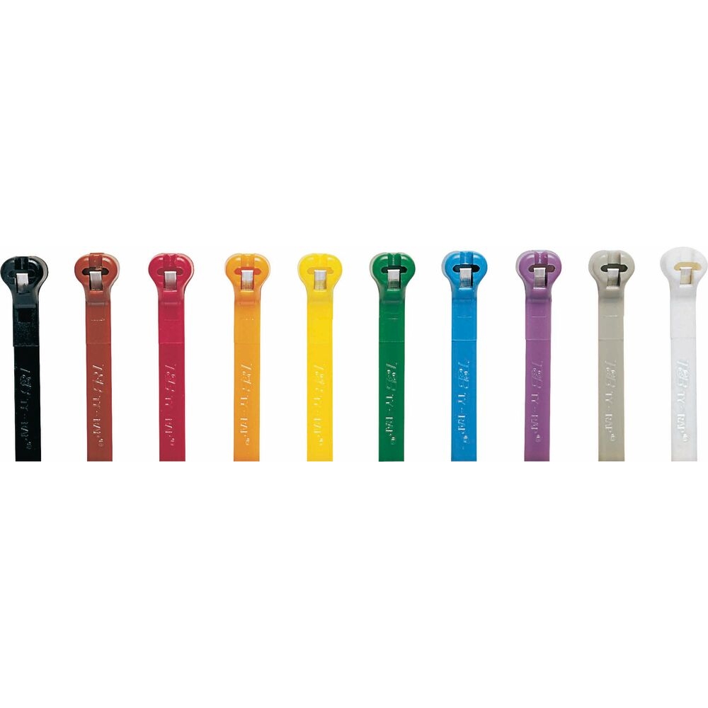 Collier nylon Ty-rap multicolore 4,8x186mm - lot de 100 pcs TY RAP - 16909