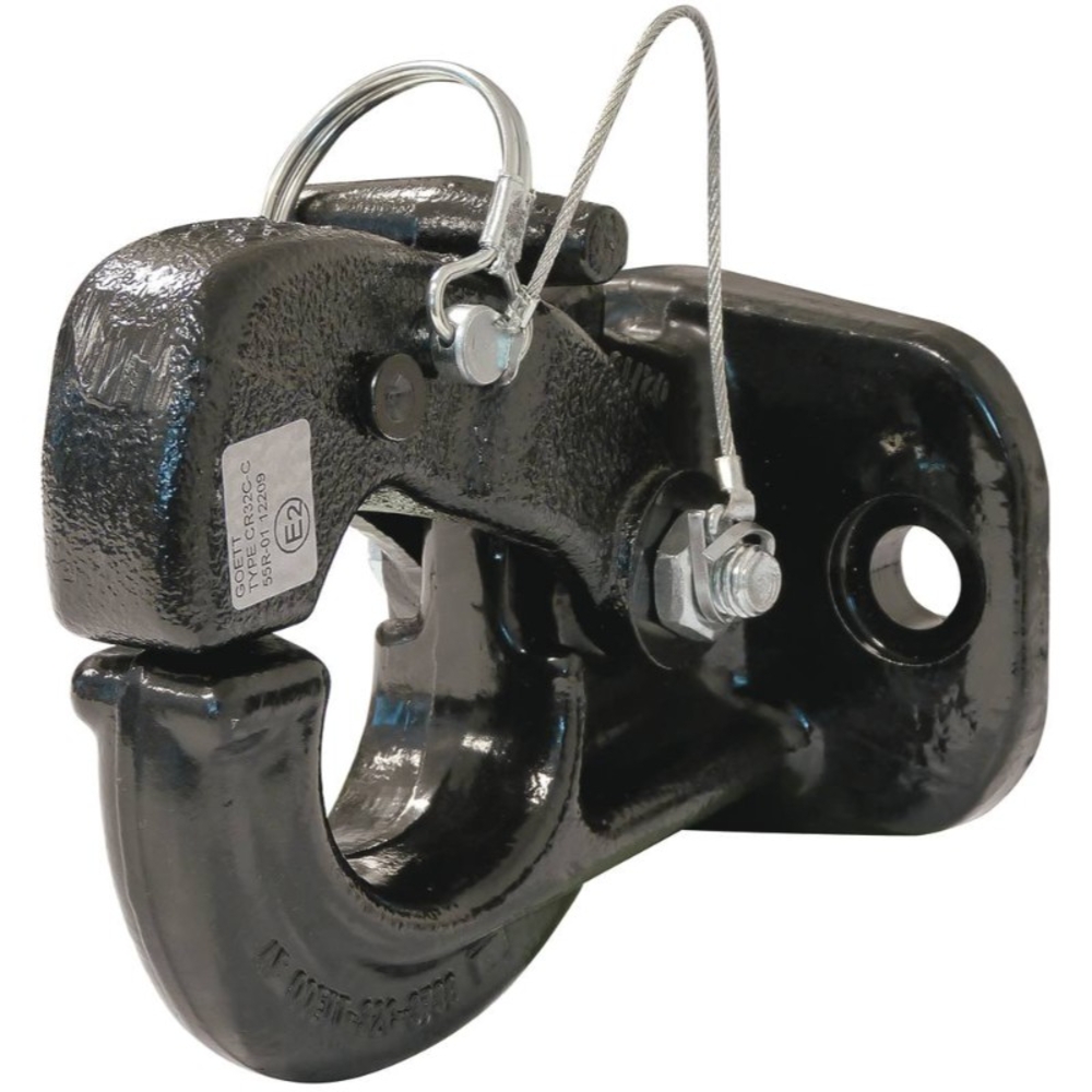 Crochet d'attelage fixe 3,5T « type jeep » 2 trous 17mm entraxe 90mm ALKO - 16912