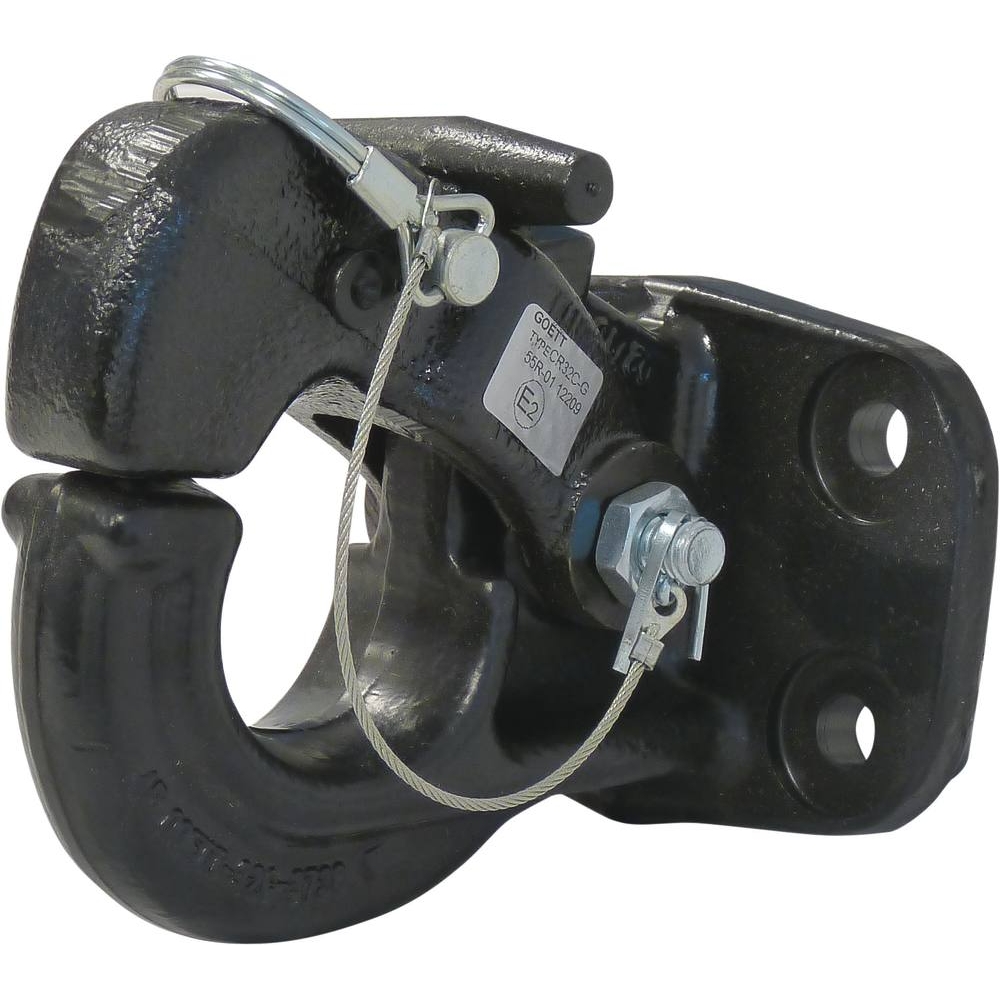 Crochet d'attelage fixe 3,5T « type jeep » 4 trous 17mm entraxe 90mm ALKO - 16914