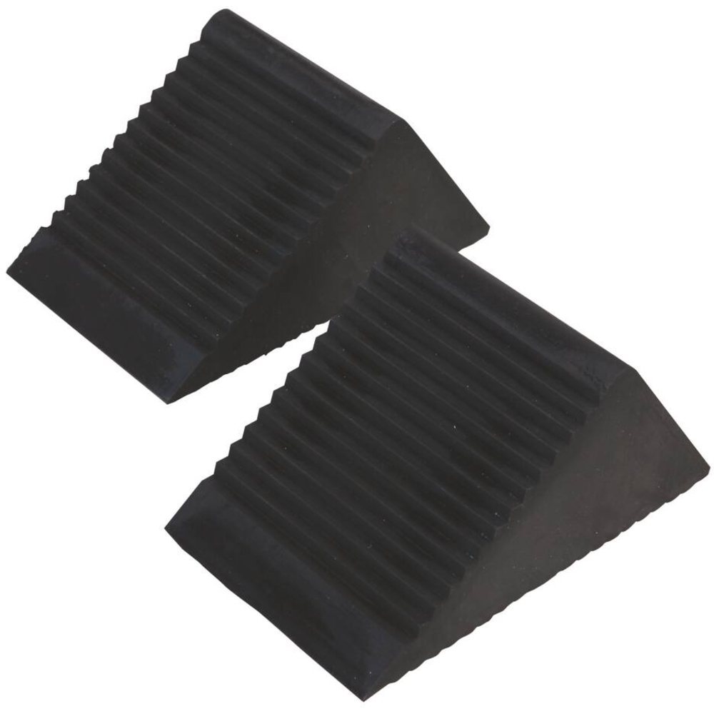 Cale caoutchouc pour véhicules 105x75x75mm - lot de 2 pcs - 16943